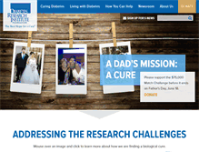 Tablet Screenshot of diabetesresearch.org